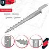 A product image of a ground screw anchor with accompanying screws, set against a blueprint-like background. Close-up circular insets highlight details of the anchor. Náhľad obrázku produktu
