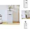 vidaXL Kredens biały 30x30x70 cm materiał drewnopochodny - Podgląd zdjęcia produktu 1