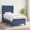 vidaXL Boxspringbett mit Matratze Blau 80x200 cm Stoff Produktbild-Vorschau 2