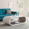 home24 Couchtisch - Hochglanz Weiß / Hochglanz Lava Produktbild-Vorschau 5