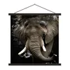 MuchoWow® Textilposter Elefant - Rauchen - Zähne 40x40 cm Produktbild-Vorschau 1