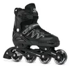 A black inline skate is shown against a white background. Produktbild-Vorschau