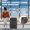 MONZANA® Lot de 3 valises rigides Noir M/L/XL 4 roues 360° Voir les images du produit 2