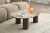 riess-ambiente Couchtisch ORGANIKO 110cm weiß braun Produktbild-Vorschau 3