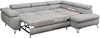 Ecksofa Sofa Grau, Wohnlandschaft L-Form mit Schlaffunktion Produktbild-Vorschau 10