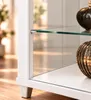 AGIONDA Standvitrine Sammlervitrine Weiß mit LED, 1 Glastür Produktbild-Vorschau 4