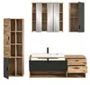 A set of bathroom furniture components arranged against a white background. Produktbild-Vorschau