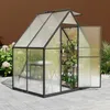 UISEBRT Premium Gewächshaus Aluminium 125x180x195cm, 2.25m² Produktbild-Vorschau 8