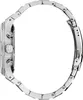 Side view of a silver chronograph watch with a metal band. Podgląd zdjęcia produktu