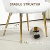 HOMCOM Ohrensessel mit Hocker, Sessel mit Sherpa-Bezug, Produktbild-Vorschau 5