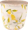 Clayre & Eef Blumentopf Ø 13x12 cm Gelb Keramik Zitrone Produktbild-Vorschau 1