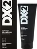 A black box and a black bottle of DX2 shampoo for men. Podgląd zdjęcia produktu