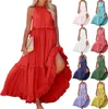 ASKSA Damen Langes Kleid Sommer Big Swing Strandkleid y Produktbild-Vorschau 5