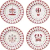 4x Christmas Wonderland Kuchenteller verschiedene Dekor Produktbild-Vorschau 1