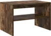 A dark wood-effect TV stand with a shelf. Produktbild-Vorschau