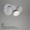 Spot ścienny LED obrotowy 1xGU10 3000K Ø8cm 3W tytanowy Podgląd zdjęcia produktu 3