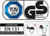 Collage of certification marks and safety icons. Podgląd zdjęcia produktu