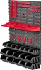 A wall-mounted storage system with multiple bins and shelves. Podgląd zdjęcia produktu