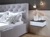 Comodino BDW, Comodino sospeso con cassetto, grafite/bianco Anteprima dell’immagine prodotto 2