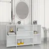 Credenza bianca 120x30x75 cm in materiale ligneo Anteprima dell’immagine prodotto 9