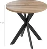 HOMCOM Jedálenský stôl 75 x 75 cm, okrúhly kuchynský stôl Náhľad obrázku produktu 3