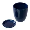 Blumentopf Blumenübertopf dunkel blau Blumenschale mit Produktbild-Vorschau 4