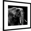 MuchoWow® Gerahmtes Poster Elefant - Tiere - Schwarz - Weiß Produktbild-Vorschau 1