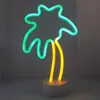 Lampe NEON LED, lampe décorative sur pied, palmier vert Voir les images du produit 2