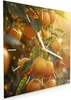 Wanduhr aus Glas mit Motiv Sonnengeflutete Orangen- 30 x 30 Produktbild-Vorschau 2