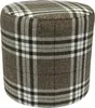 LOBOX Stolička 40x40 cm kulatá čalouněná - Stolička z tkané Náhled obrázku produktu 1