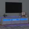 vidaXL TV skrinka s LED svetlami Betónová sivá 180x35x40 cm Náhľad obrázku produktu 2