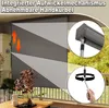 A balcony or patio setting with a retractable awning or screen. Produktbild-Vorschau