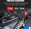 ABSINA 12V & 24V Batterieladegerät KFZ 7,5 A für Blei Produktbild-Vorschau 3