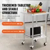 Stół roboczy ze stali nierdzewnej VEVOR, 61 x 61 x 96,5 cm, Podgląd zdjęcia produktu 3
