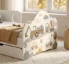 Letto per bambini 140x70 con materasso, cassetto e vano Anteprima dell’immagine prodotto 2