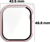 Bizon Case+Glass Uhr Apple Uhr 10 46mm hellrosa Produktbild-Vorschau 2