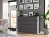 Nowoczesna Komoda 140Cm Szafka 8 Szuflad R-140-S8 Antracyt Podgląd zdjęcia produktu 2