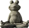 Yogafrosch aus Steinguss für ihren Garten aus Steinguss Produktbild-Vorschau 1