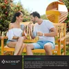 KESSER® Gartenbank Holz Holzbank wetterfest | Für 3 bis 4 Produktbild-Vorschau 3