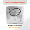 The back view of an oven heating element, with text overlays. Produktbild-Vorschau