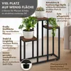 TTL HOME Blumenständer SCALA 3 Ebenen Metall schwarz 68cm Produktbild-Vorschau 3
