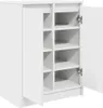 Armario para zapatos vidaXL, blanco, 57x34x76 cm, material Vista previa de la imagen del producto 5