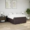 Boxspringbett mit Matratze Dunkelbraun 160x200 cm Stoff Produktbild-Vorschau 3
