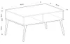 Skandinavischer Couchtisch BEIGE/KASHMIR Wohnzimmertisch Produktbild-Vorschau 5