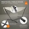ML-Design dvojitá hojdacia sieť s rámom, béžová, pre 2 Náhľad obrázku produktu 3