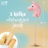Pink Papaya konik na kiju "Sparkles", słodki koń zabawka z Podgląd zdjęcia produktu 5