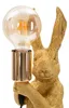 Mauro Ferretti Kaninchen Tischlampe E27 13x17x35,5 cm gold Produktbild-Vorschau 2