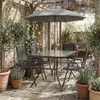 VCM Gartentisch aus Glas und Metall | Esstisch | Maße ca. Produktbild-Vorschau 2