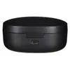 A black charging case for wireless earbuds is shown from the side, with a USB-C port visible. Anteprima dell’immagine prodotto
