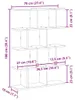 VidaXL 860018, Holz, Grau, 60 kg, 700 mm, 180 mm, 1000 mm Produktbild-Vorschau 8